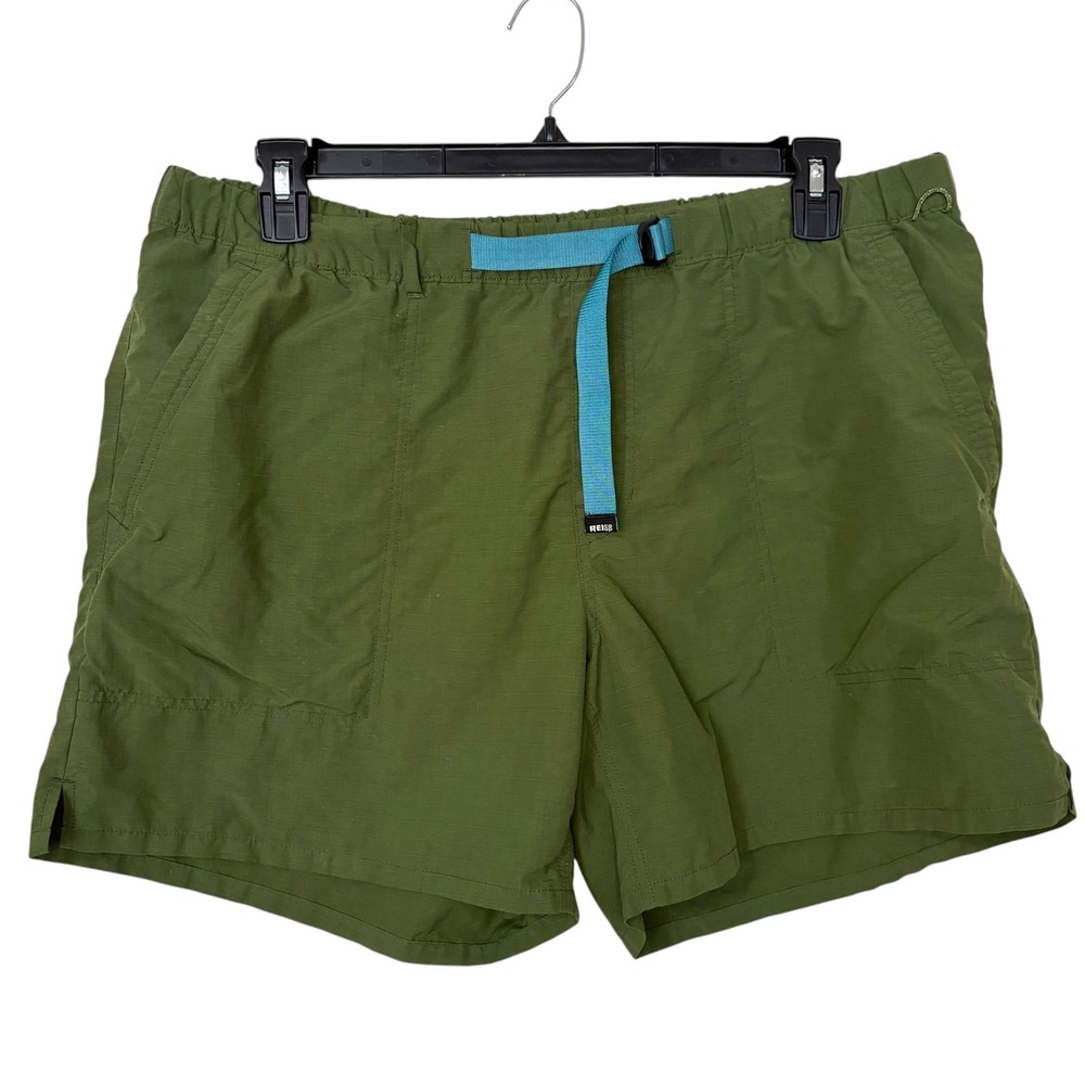 REI Co-op Mens XL Trailmade Amphib Shorts Green Hiking Outdoor Gorpcore Camping